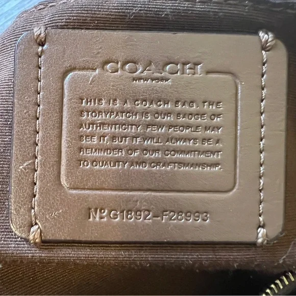 Coach Kelsey Small Satchel Bag Brown Pebbled Leather Gold Hardware G1892-F28993 - Picture 3 of 13